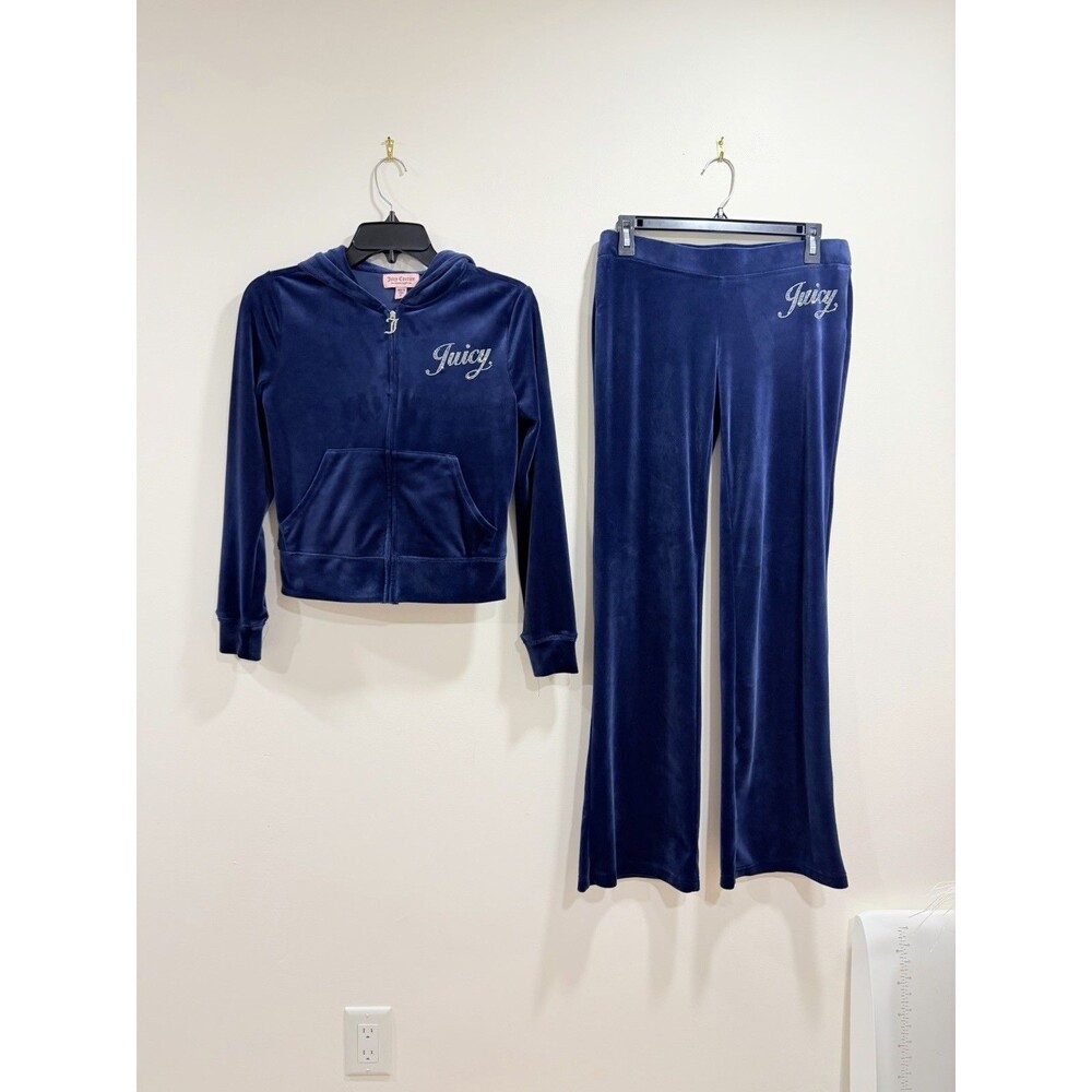 Juicy Couture Velour Tracksuit Regal Blue Rhinestone Y2K Size S NWOT